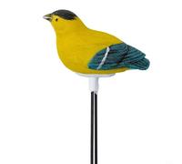 HEBEOT Capteur d'humidité du sol en forme d'oiseau - Testeur d'humidité du sol de jardin - Moniteur d'eau - Les oiseaux chantent lorsque l'eau est rare (jaune)