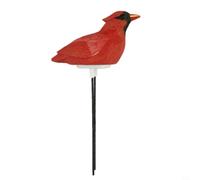 HEBEOT Capteur d'humidité du sol en forme d'oiseau - Testeur d'humidité du sol de jardin - Moniteur d'eau - Les oiseaux chantent lorsque l'eau est rare (rouge)