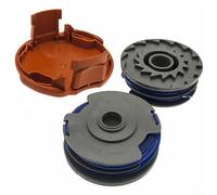 HEBEOT Capuchon de bobine de rechange et 2 bobines de ligne pour Flymo Trim Power Trim 500 700 Multi Trim 250D 300D Twin Line Cassette Pièces