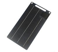 HEBEOT Chargeur de panneau solaire flexible 10 W - Alimentation USB portable - En silicone monocristallin ETFE - Étanche - Pour camping, randonnée, appareils mobiles en plein air