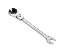 HEBEOT Clé à cliquet à tête flexible - Cliquet à cliquet - En acier au chrome vanadium - Finition chromée polie - Gamme complète de tailles 3/8 1/2 5/8 pour réparations automobiles (C)