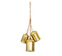 HEBEOT Cloches de Noël avec corde de jute pour salon, décoration d'intérieur, école, hôpital, bar, convient pour Noël, mariage, fiançailles, anniversaire de mariage (costume A)