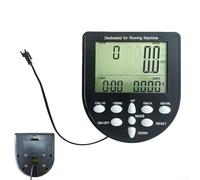 HEBEOT Compteur de rameur, équipement de fitness, moniteur de vélo d'appartement, compteur électronique LCD pour résistance à l'eau rameurs 130 x 116 x 33 mm