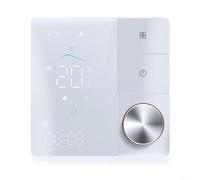 HEBEOT Contrôleur de température WiFi, thermostat intelligent WiFi avec bouton pour gestion WiFi, télécommande vocale pour application Smart Life (blanc)