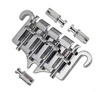 HEBEOT Cordier en alliage de zinc et fer pour guitare basse électrique à 4 cordes - Installation facile - Noir (argenté)