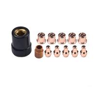 HEBEOT Cut40 Kit de découpe plasma consommables Buses de rechange Électrodes Anneau Tourbillon Housse de protection pour Trafimet Versa-Cut 40