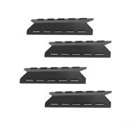 HEBEOT Diffuseur de chaleur pour barbecue - 4 pièces - Construction en émail - Compatible avec plusieurs modèles de barbecue Pro - Empêche les dommages causés par la flamme du brûleur