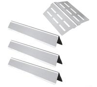 HEBEOT Ensemble de pièces de rechange pour barbecue en acier inoxydable avec barres et déflecteurs de chaleur pour barbecues à gaz Weber série 300 E-310 E-320 S-330 modèles 2011-2016 Compatible avec O