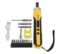 HEBEOT Ensemble de tournevis électrique sans fil 6,8 V Outil électrique domestique Batterie rechargeable Mini perceuse magnétique Tournevis de réparation 162 x 30 x 10 mm (B)