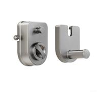 HEBEOT Étendoir rétractable pour intérieur et extérieur avec mécanisme de verrouillage anti-affaissement en fil d'acier inoxydable pour buanderie, salle de bain, balcon, camping-car, gain de place