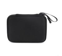 HEBEOT Étui de transport rigide en EVA, sac de rangement de voyage compatible avec Flip2 Retro Game Console Compact Pochette de protection noire avec compartiments pour accessoires pour