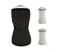 HEBEOT Housse imperméable pour pompe de piscine - 21,8 x 35,7 cm - Coupe-vent - Filtre d'extérieur pour petites pompes - Protection contre les UV, la pluie, la neige - Facile à nettoyer - Noir