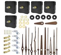 HEBEOT Kit de mouvement d'horloge ultra silencieux à faire soi-même - Pièces de réparation - Design sans bruit - Pour chambre à coucher, bureau, horloges au point de croix