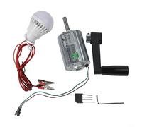 HEBEOT Kit générateur à aimant permanent 12 V 80 W pour éolienne ou manivelle à monter soi-même, modèle éducatif compatible avec les ampoules LED 6 V 12 V 3 W Construction en métal ABS (lot de 2)