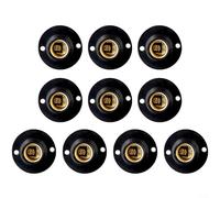 HEBEOT Lot de 10 adaptateurs de douille de lampe avec dix douilles à vis E14 - Adaptateurs de douille de lampe E14 - Adaptateurs de douille pour ampoule pour une utilisation avec des petites lampes à