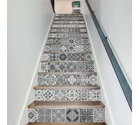 HEBEOT Lot de 13 autocollants 3D pour escalier - Amovibles - 100 x 18 cm