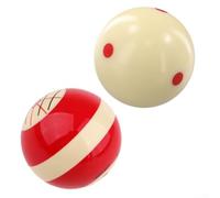 HEBEOT Lot de 2 balles d'entraînement en résine pour queue de billard standard 57,2 mm