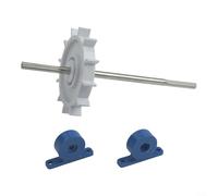 HEBEOT Lot de 2 ensembles d'arbre d'entraînement de turbine pour nettoyeur de piscine modèles C-86 et EC86 avec 2 roulements à turbine 17 x 14 x 10 cm