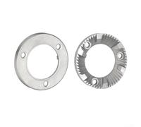 HEBEOT Lot de 2 pièces de meuleuse à café en acier inoxydable argenté pour Aeropress, café goutte à goutte, expresso, presse 4 x 4 cm