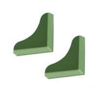HEBEOT Lot de 2 protections de douche réutilisables en silicone avec ventouses puissantes, pas besoin de joint flexible étanche pour baignoire et coin de baignoire, vert olive