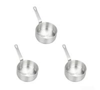 HEBEOT Lot de 3 petites casseroles avec couvercle en acier inoxydable 13 x 7 x 5,5 cm, N4MLB20FRUB6TAIFO66RY7
