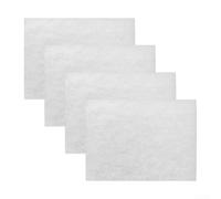 HEBEOT Lot de 4 filtres de rechange pour robot de piscine Power 4.0 - Écran éponge lavable pour une capture efficace des débris - Compatible avec Evolution 4.0 - Blanc - 250 x 160 x 40 mm