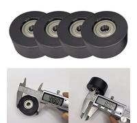 HEBEOT Lot de 4 roues pour rameurs résistants à l'eau - Remplacement facile - Roulettes de rechange pour entraînement de fitness et de musculation