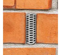 HEBEOT Lot de 40 cache-trous de drainage en acier inoxydable pour mur de brique - 7 x 7,1 cm