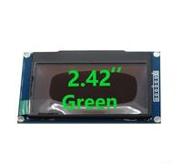 HEBEOT Module d'affichage 610 cm - Résolution 128 x 64 - Pilote SSD1309 - Interface I2C - Faible puissance - Large plage de température pour projets électroniques - Bleu, blanc, jaune, vert (7 broches