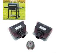 HEBEOT Module d'allumage de gril à gaz pour modèles Weber 88826 7929 - Bouton poussoir continu compact 3,75 - 8,3 cm - Plastique de qualité OEM avec bouclier thermique