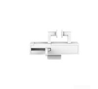 HEBEOT Ouvre-moteur automatique de rideau compatible avec les rails romains en forme de U en forme de U, minuterie, capteur de lumière, fonctionne avec les concentrateurs de maison intelligente