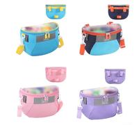 HEBEOT Panier de vélo étanche pour enfant avec bandoulière amovible pour tricycle, draisienne, scooter, jouets, collations, bouteille d'eau, rose (jaune)