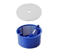 HEBEOT Panier d'écumoire de piscine SP1096C de rechange pour Hayward SPX1096CA avec couvercle SPX1096B - Panier filtre ABS pour le nettoyage des feuilles et des débris de piscines hors sol - Blanc