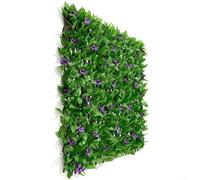 HEBEOT Panneaux de Treillis Réglables en Hauteur et Largeur - Clôture en Bois de Saule pour Jardin, Balcon, Extérieur - Décoration de Fond en Feuilles