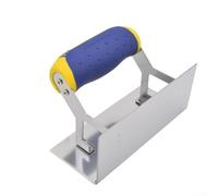 HEBEOT Rainureuse à béton en acier inoxydable avec extrémités incurvées et bords arrondis (C)