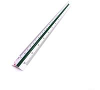 HEBEOT Règle triangulaire métrique de 30 cm avec 3 côtés à code couleur et 6 échelles pour dessin de précision et outil de mesure pour architectes, ingénieurs et charpentiers