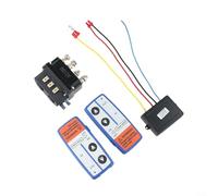 HEBEOT Relais de treuil électrique 12 V 250 A et kit de télécommande sans fil avec bobine en laiton étanche pour VTT, UTV, tondeuse à gazon, treuils de tracteur de jardin, installation facile