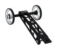 HEBEOT Roue en alliage d'aluminium pour Birdy 1 2 3 Series pliable arrière lisse et silencieuse Easywheel accessoire noir argent rouge or (argent)