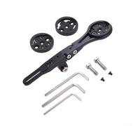 HEBEOT Support de guidon de vélo avant en alliage d'aluminium pour ordinateur , IGPS, XPLOVA, Black Bird