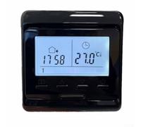HEBEOT Thermostat de gestion de la température, thermostats manuels pour chauffage au sol électrique à la maison, à l'école, au bureau (noir 3A)