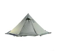 HEBEOT Tingxue 320PRO Tente pyramidale de 320 cm de diamètre avec jupe pare-neige, port de cheminée ignifuge pour poêle à bois, tissu résistant à la déchirure 210T, poteaux en aluminium, léger, 1,8 kg