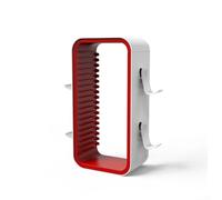 HEBEOT Tour de rangement pour 18 jeux - Pour PS4, PS5, Xbox et Switch - 35 x 11 x 7 cm (blanc et rouge)