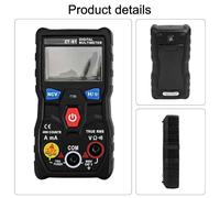 HEBEOT ZT S1 Multimètre numérique automatique 4000 comptes TRMS Plage automatique AC DC Testeur de résistance de courant de tension avec NCV Live Wire Detection Écran rétroéclairé Lampe de poche A