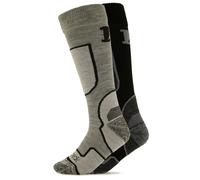 Heber Peak - CedarHe. Ski Socks 2-Pack - Chaussettes de ski - EU 46-48 - black / grey, light grey / black