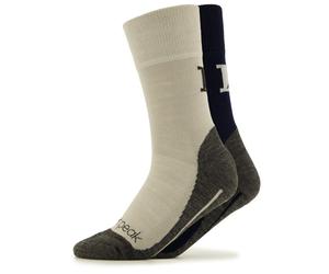 Heber Peak - EvergreenHe. Hiking Crew Socks 2-Pack - Chaussettes de randonnée - EU 43-45 - dark blue / grey