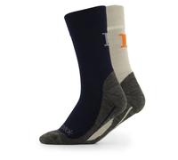 Heber Peak - Kid's EvergreenHe. Hiking Crew Socks 2-Pack - Chaussettes de randonnée - EU 31-34 - dark blue / grey