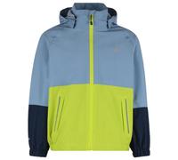 Heber Peak - Kid's EvergreenHe. Rain Jacket - Veste imperméable - 92 - light blue / lime green