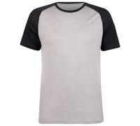 Heber Peak - MerinoCool165 EvergreenHe. T-Shirt - Haut en mérinos - XL - black / ash grey melange