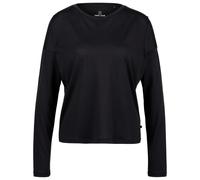 Heber Peak - Women's MerinoCool165 EvergreenHe. L/S - Haut en mérinos - M - black