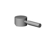 Hébergement à Dornbracht Levier complet Meta02 vc 90206204000-00 90 x 95 mm chromé